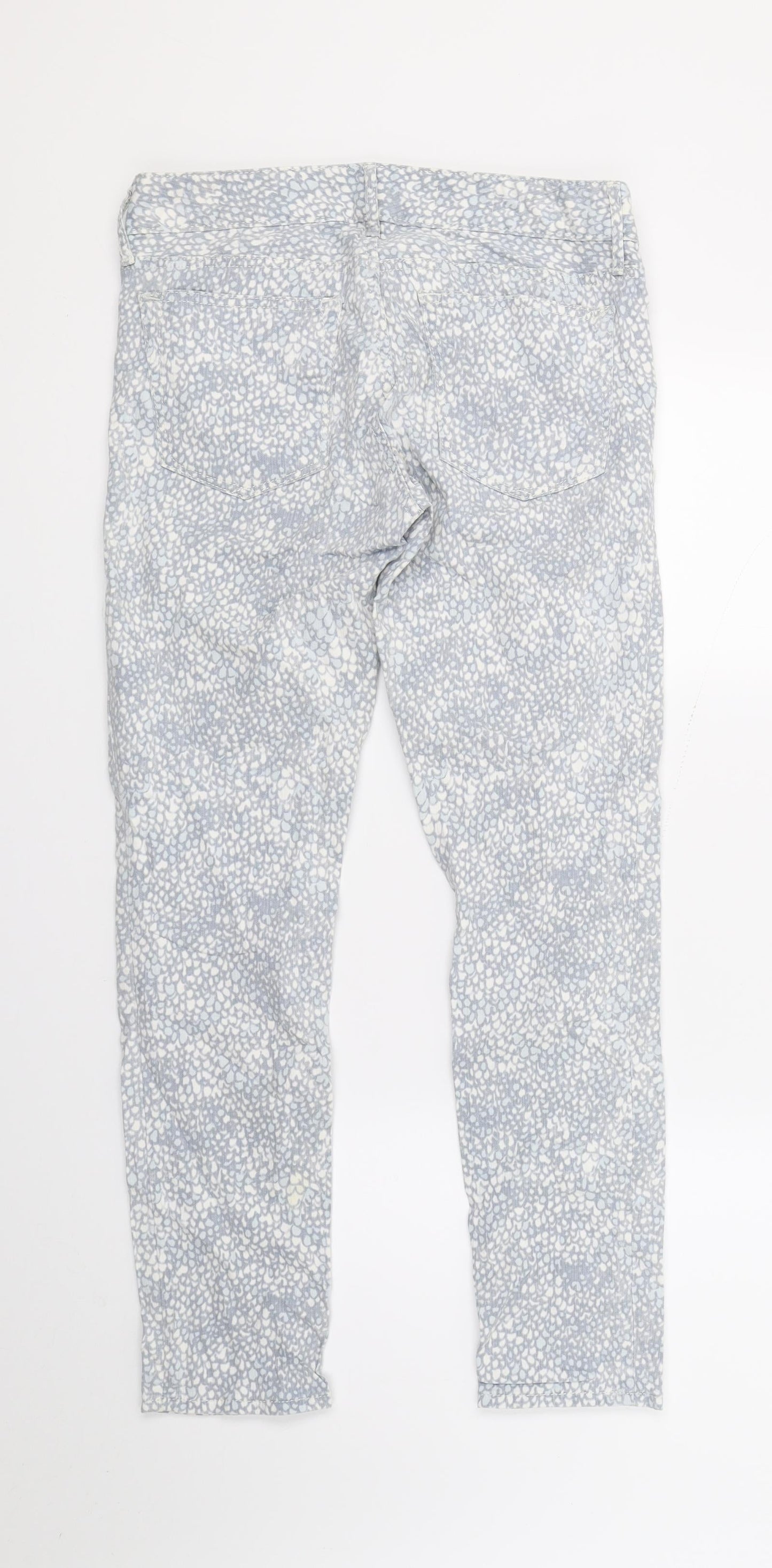 Gap Womens Grey Animal Print  Skinny Jeans Size 26 L25 in