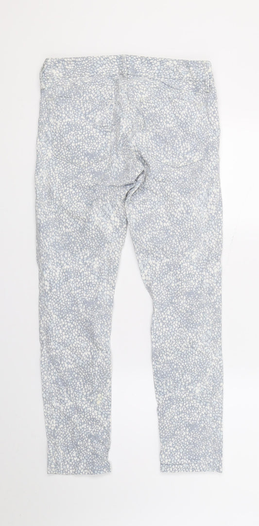 Gap Womens Grey Animal Print  Skinny Jeans Size 26 L25 in