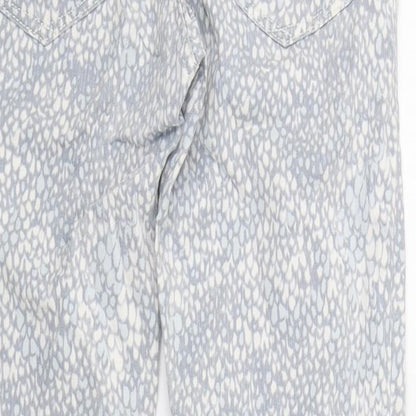 Gap Womens Grey Animal Print  Skinny Jeans Size 26 L25 in