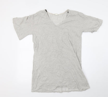 H&M Womens White Striped  T-Shirt Dress  Size M