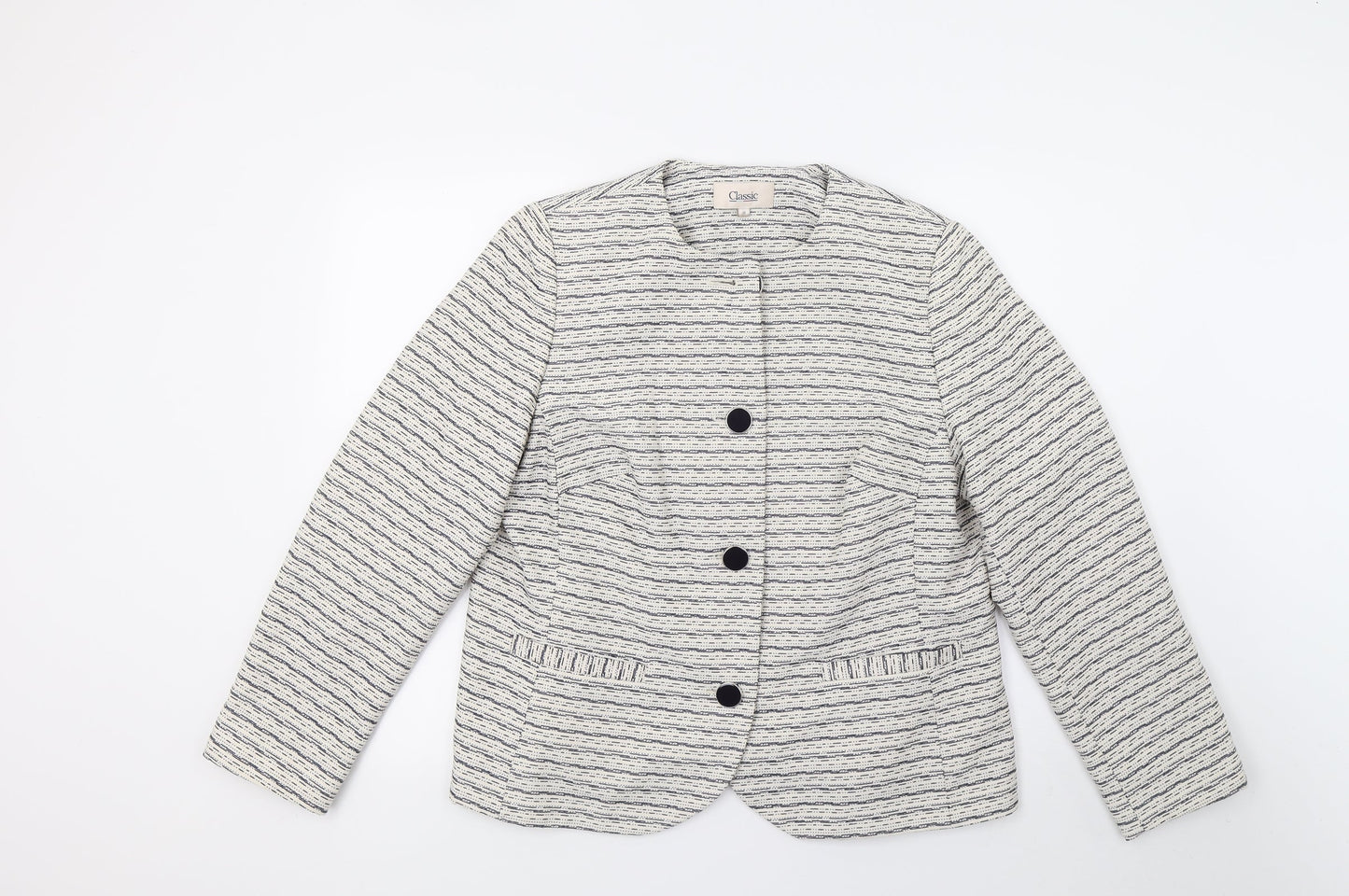 Womens UK Size 16 Marks and Spencer White Jacket