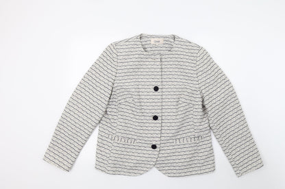 Womens UK Size 16 Marks and Spencer White Jacket