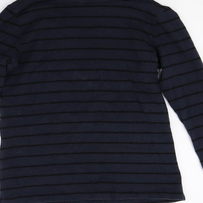 Gap Womens Blue Striped Jersey Pullover Jumper Size M