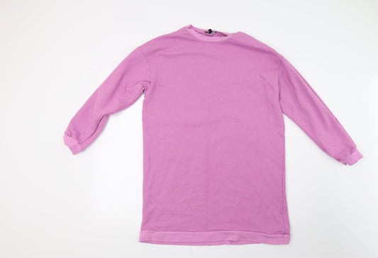 Boohoo Womens Purple   Pullover Sweatshirt Size 10