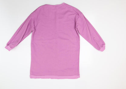 Boohoo Womens Purple   Pullover Sweatshirt Size 10