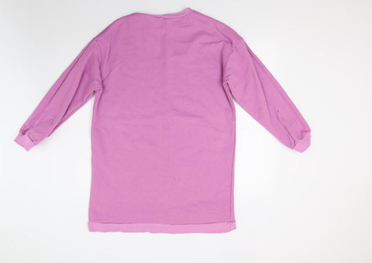 Boohoo Womens Purple   Pullover Sweatshirt Size 10