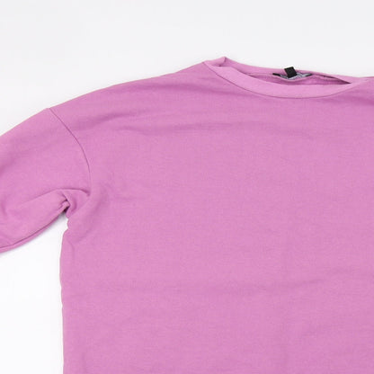 Boohoo Womens Purple   Pullover Sweatshirt Size 10