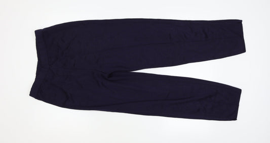Womens UK Size M Preworn Regular Fit  Blue Trousers
