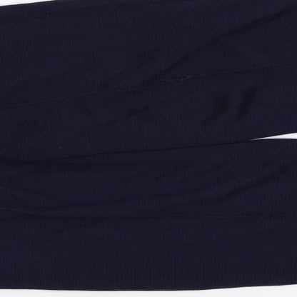 Womens UK Size M Preworn Regular Fit  Blue Trousers