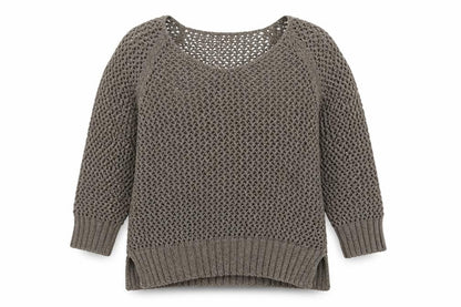 Front view of Papaya women’s green jumper, size UK 12