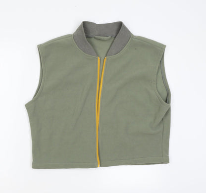 Preworn Womens Green   Full Zip Jumper Size L