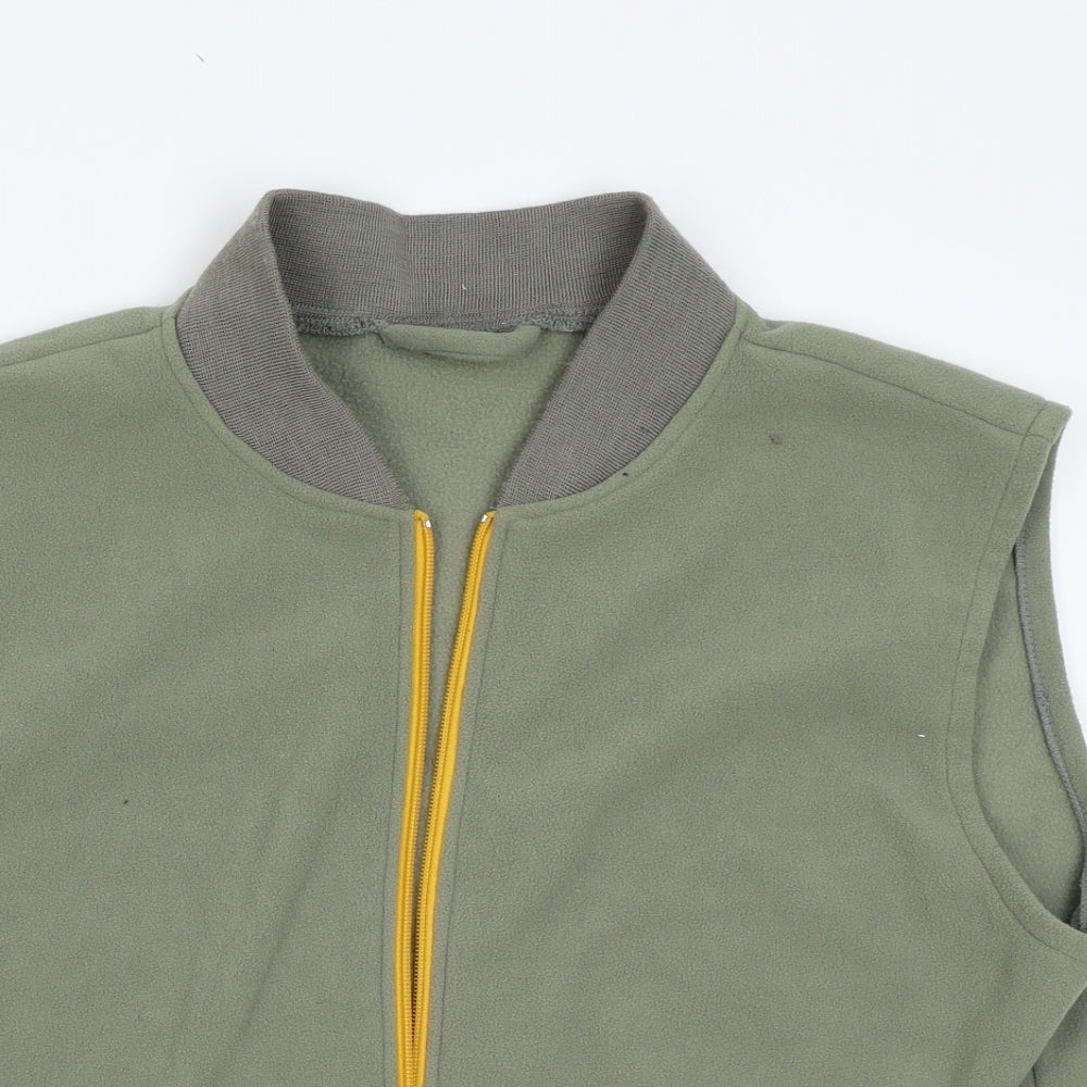 Preworn Womens Green   Full Zip Jumper Size L