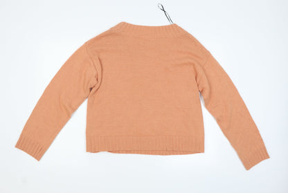 Preworn Womens Orange   Pullover Jumper Size M