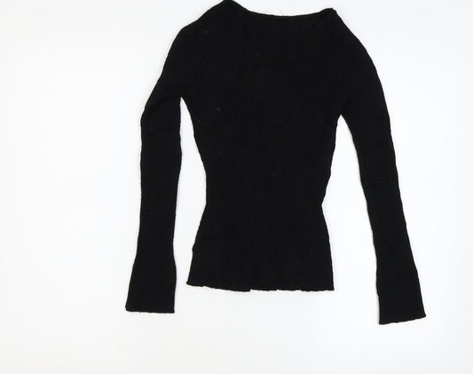 Preworn Womens Black   Pullover Jumper Size S
