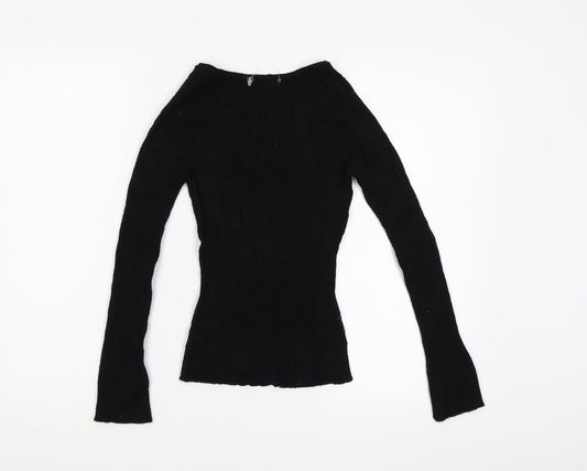 Preworn Womens Black   Pullover Jumper Size S