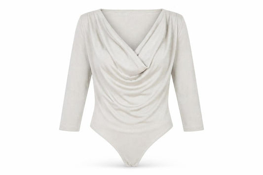 Womens UK Size 10 Very One-Piece Silver Bodysuit