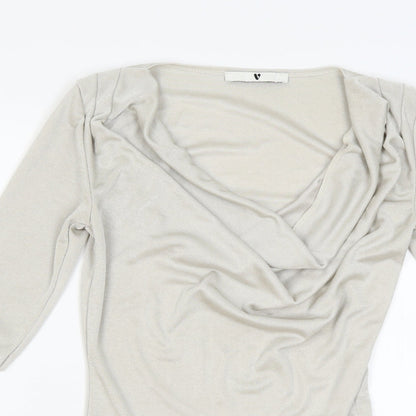 Very Womens Silver   Bodysuit One-Piece Size 10