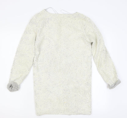 Topshop Womens White   Cardigan Jumper Size 6