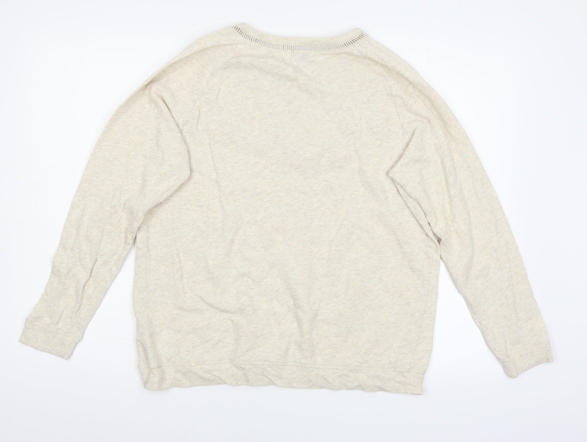 H&M Womens Beige   Pullover Jumper Size L