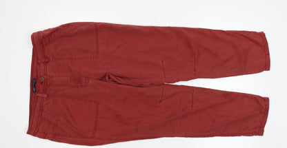89th & Madison Womens Red   Trousers  Size 12 L25 in