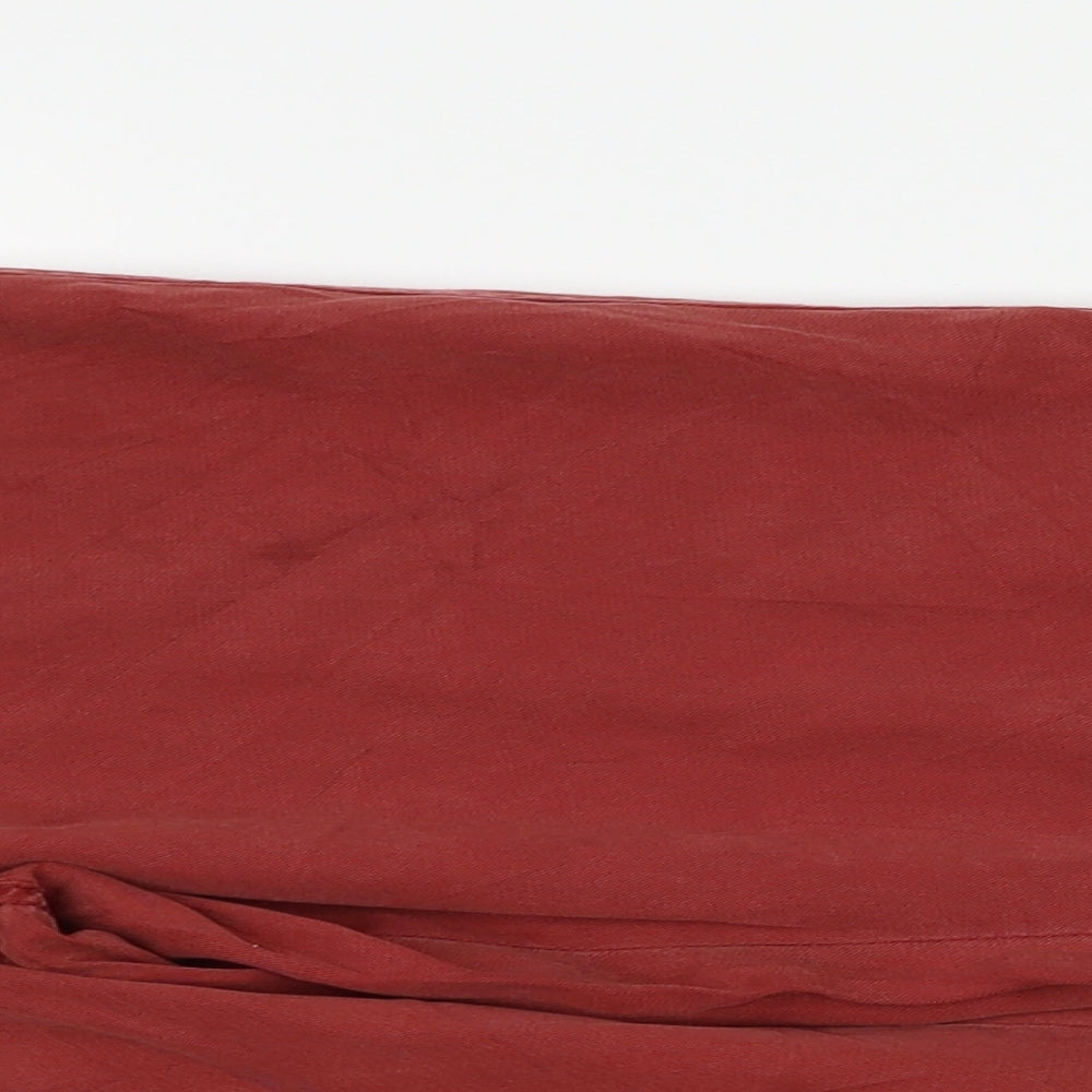 89th & Madison Womens Red   Trousers  Size 12 L25 in