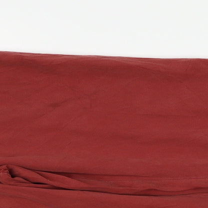 89th & Madison Womens Red   Trousers  Size 12 L25 in