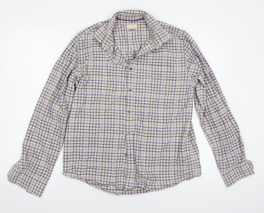 Mens UK Size M John Lewis Multicoloured  Button-Up Long Sleeve Casual Shirt