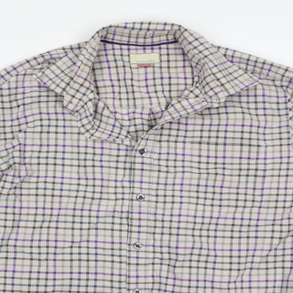 Mens UK Size M John Lewis Multicoloured  Button-Up Long Sleeve Casual Shirt