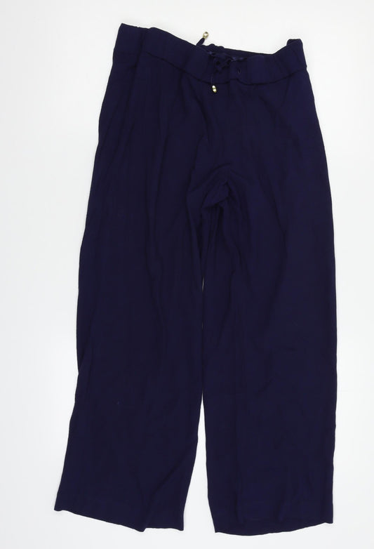 M&S Womens Blue   Trousers  Size 12 L25 in