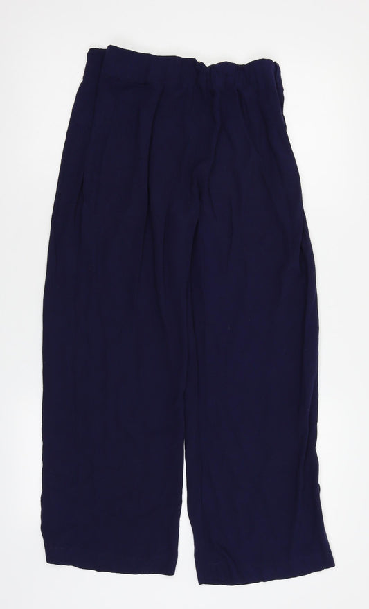 M&S Womens Blue   Trousers  Size 12 L25 in