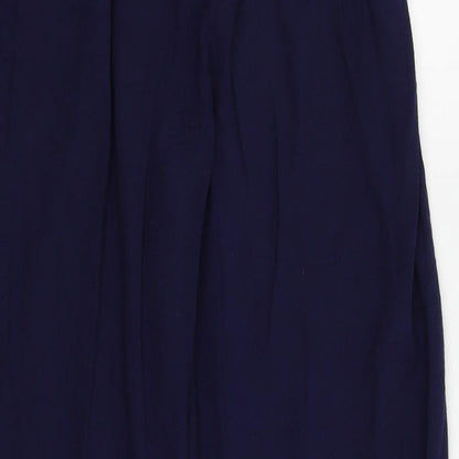 M&S Womens Blue   Trousers  Size 12 L25 in