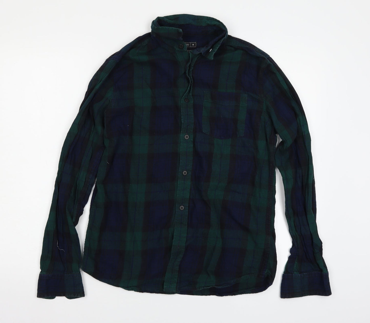 Mens UK Size M Peacocs Multicoloured  Button-Up Long Sleeve Casual Shirt