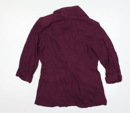 Internacionale Womens Purple   Jacket Blazer Size 12