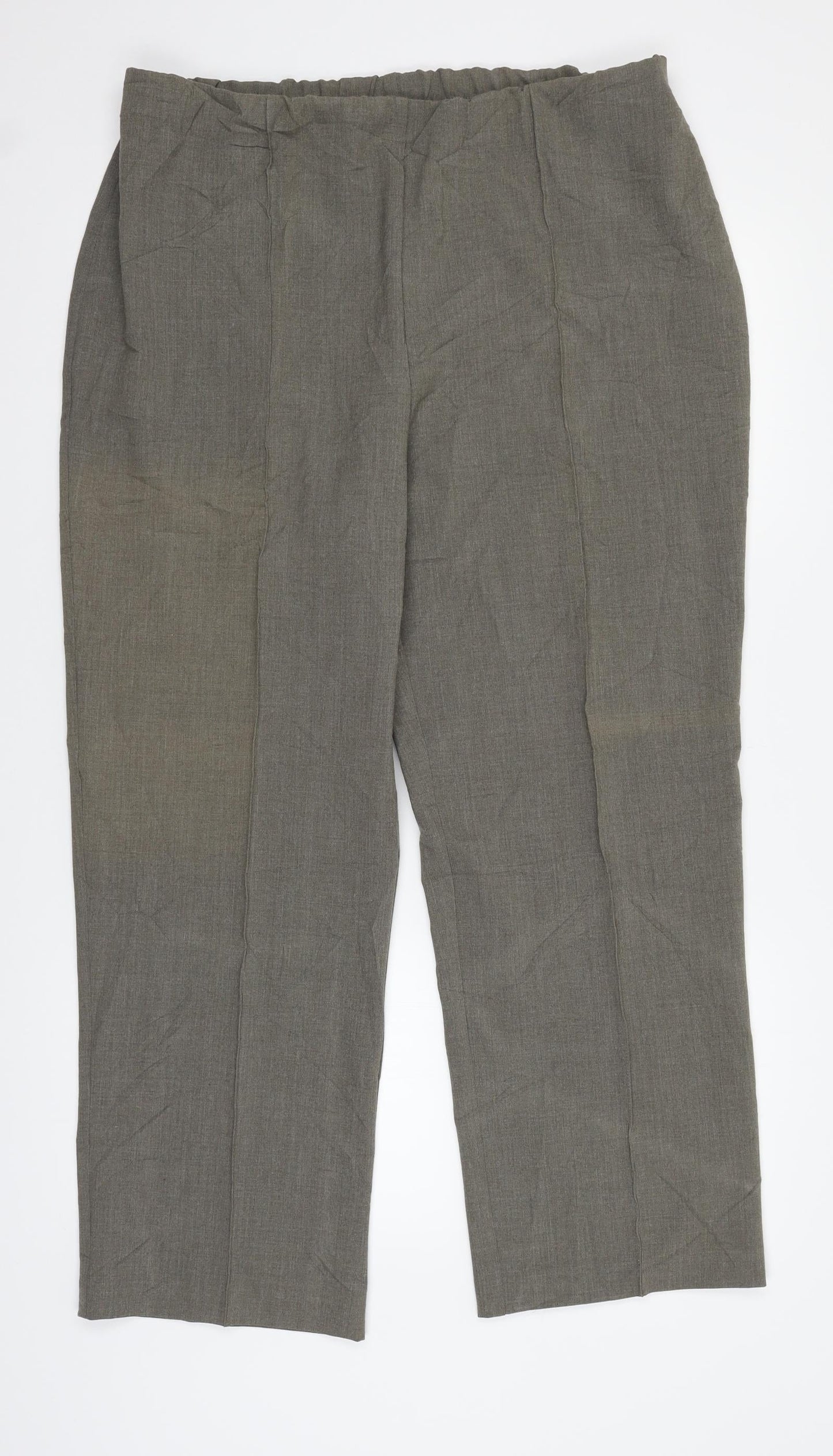 Isle Womens Green   Trousers  Size 18 L25 in