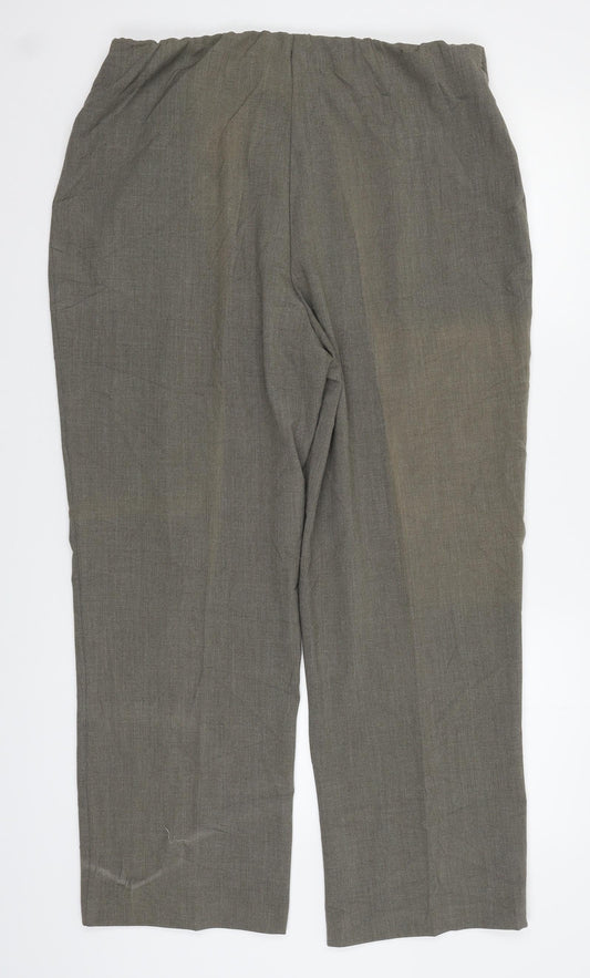 Isle Womens Green   Trousers  Size 18 L25 in