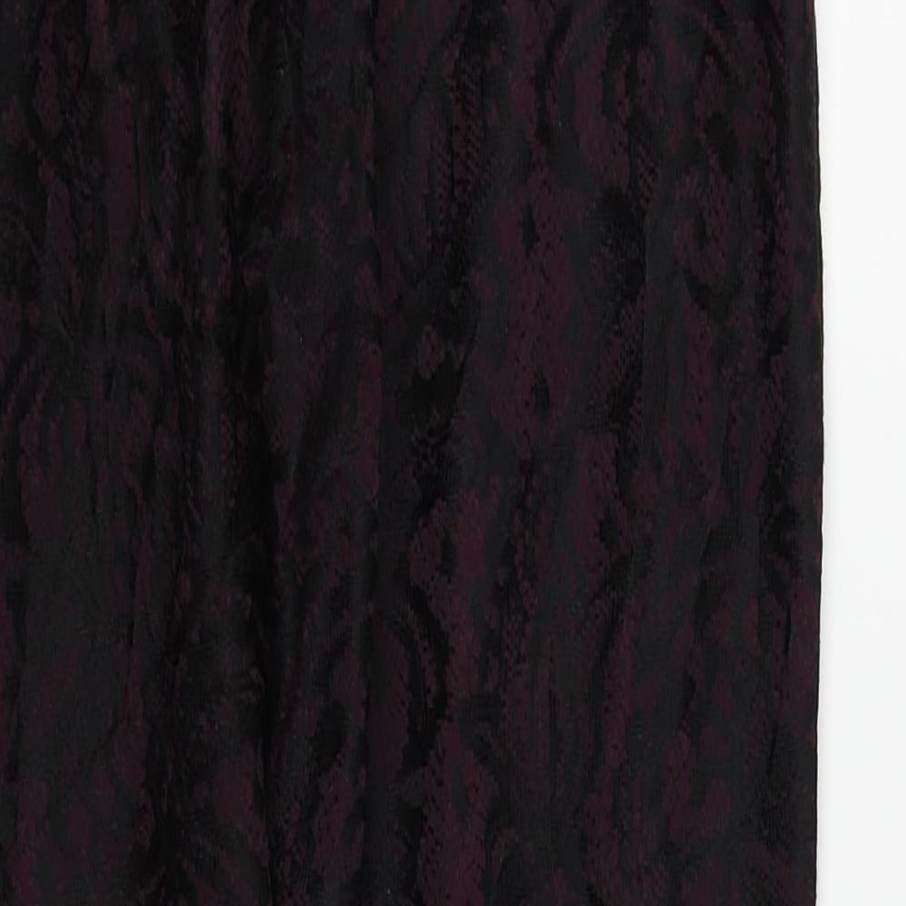 Womens UK Size 10 Boohoo Regular Fit  Purple Trousers