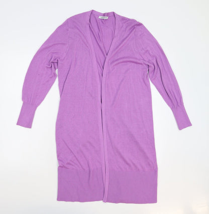 Simply Stock Stop Womens Purple  Rayon Cardigan Jumper Size L
