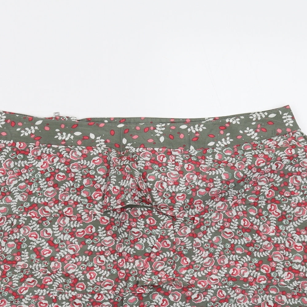 Oasis Womens Multicoloured Floral  Mini Skirt Size 12