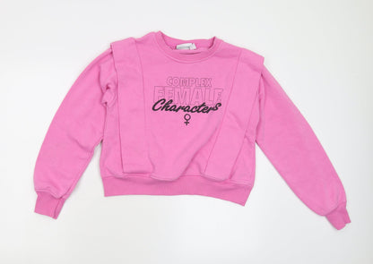 Primark Womens Pink  Fleece  Sweatshirt Size XS