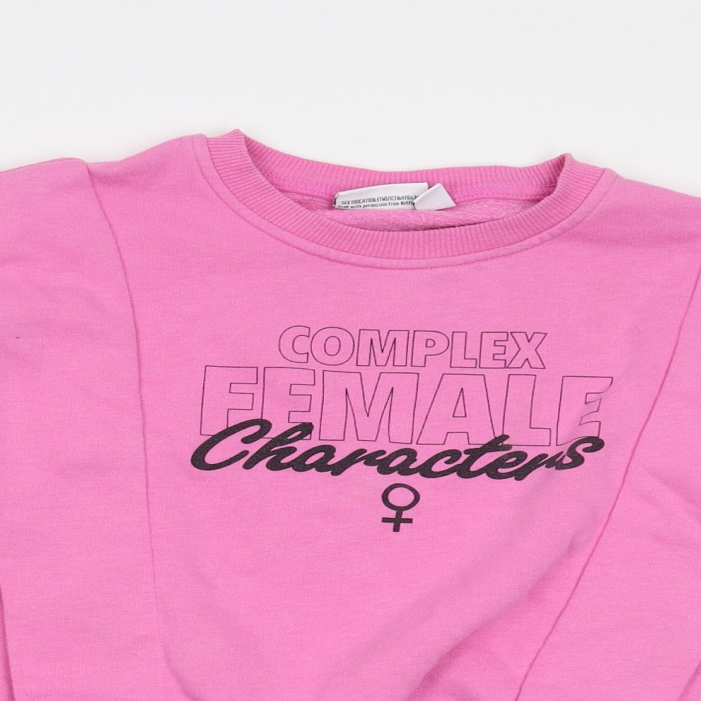 Primark Womens Pink  Fleece  Sweatshirt Size XS