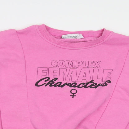 Primark Womens Pink  Fleece  Sweatshirt Size XS