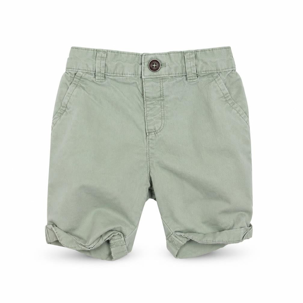 Front view of F&F Baby Green Damask Cargo, size 12-18, Months