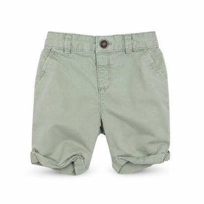 Front view of F&F Baby Green Damask Cargo, size 12-18, Months