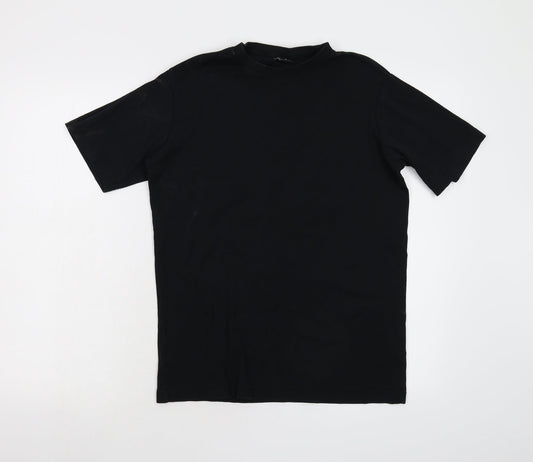 Cotton Traders Womens Black   Basic T-Shirt Size M