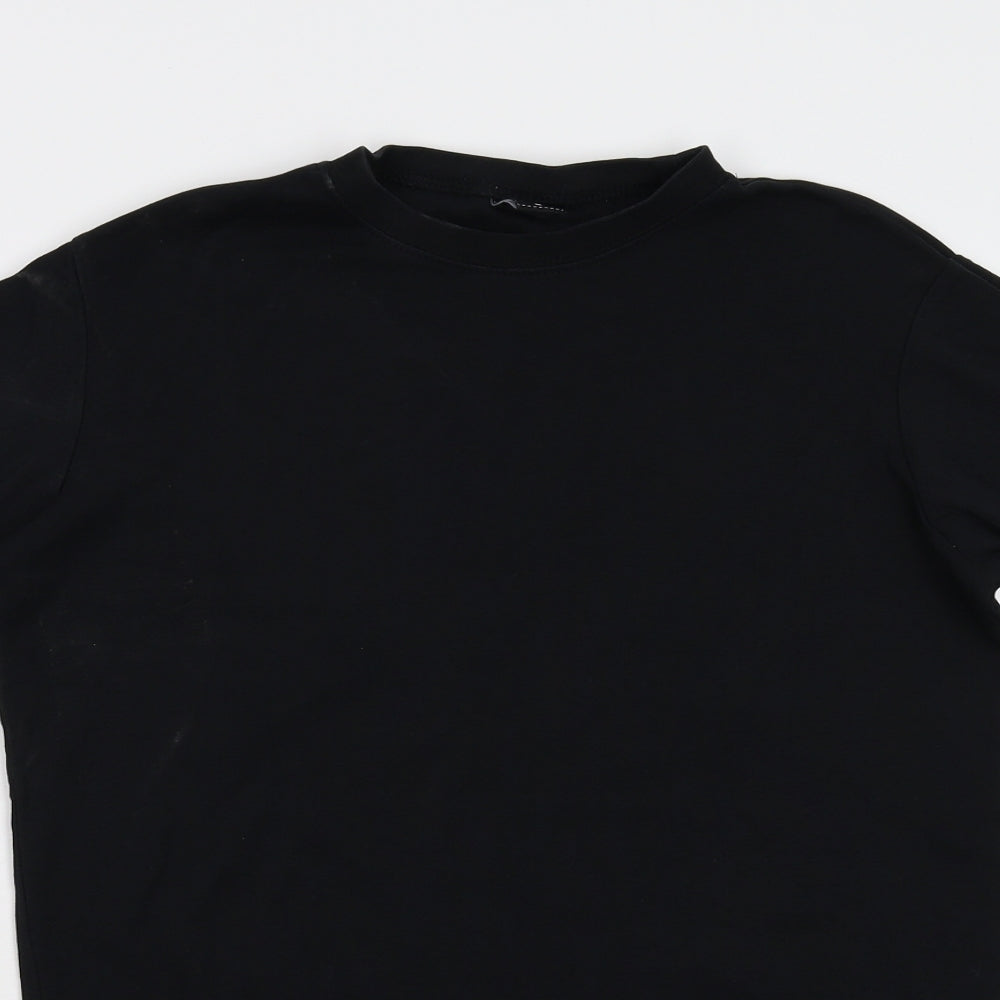 Cotton Traders Womens Black   Basic T-Shirt Size M