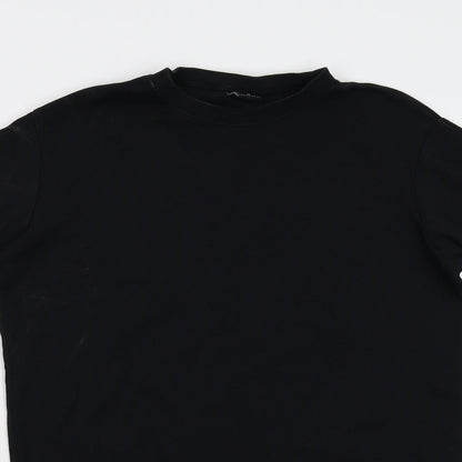 Cotton Traders Womens Black   Basic T-Shirt Size M