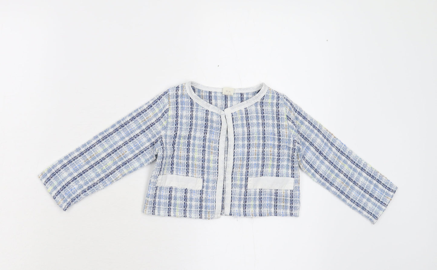 SheIn Girls Blue Check  Jacket  Size 2-3 Years