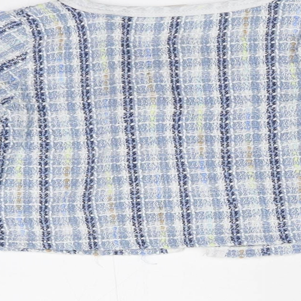 SheIn Girls Blue Check  Jacket  Size 2-3 Years
