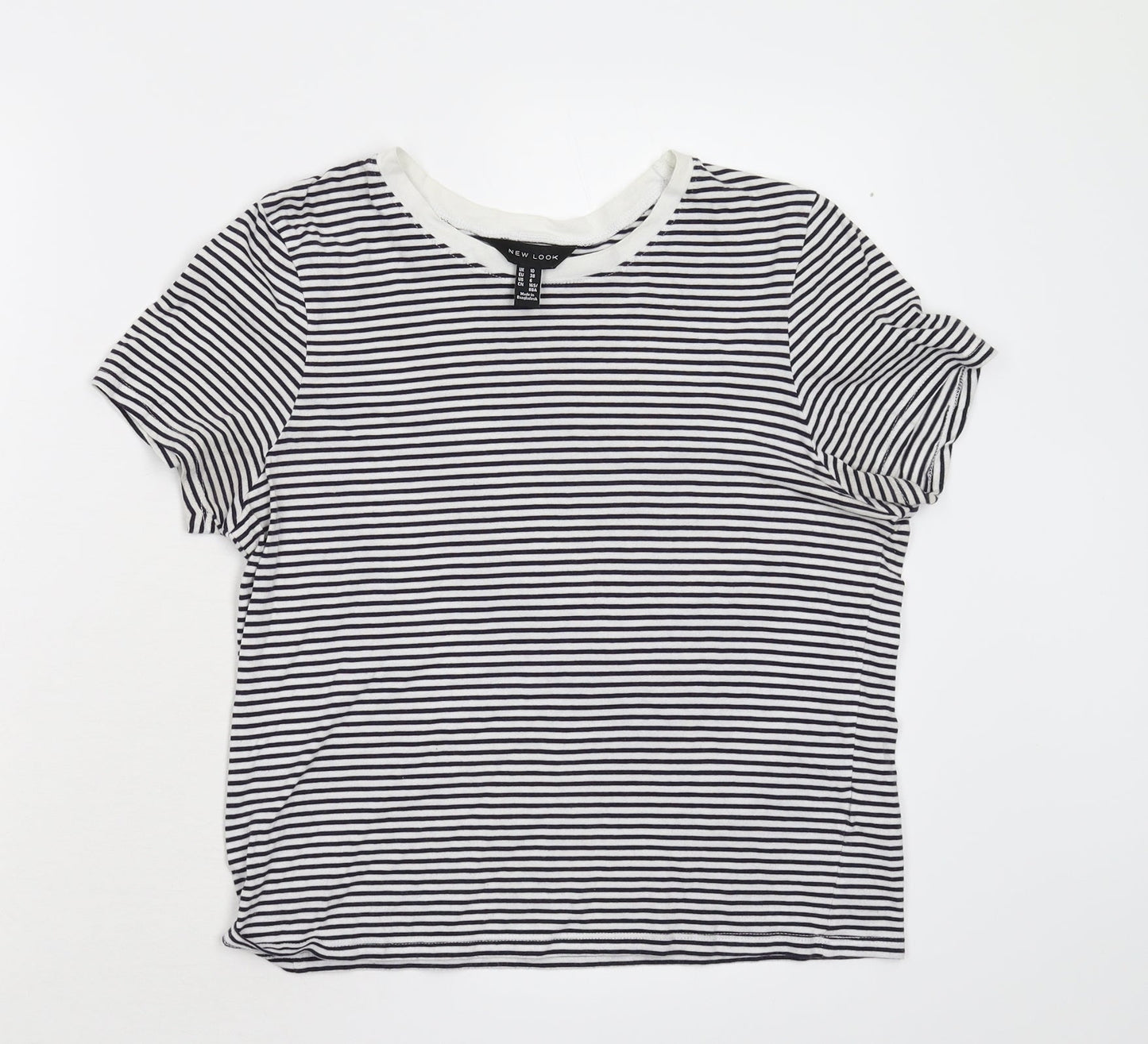 Womens UK Size 10 New Look Multicoloured Basic Blouse