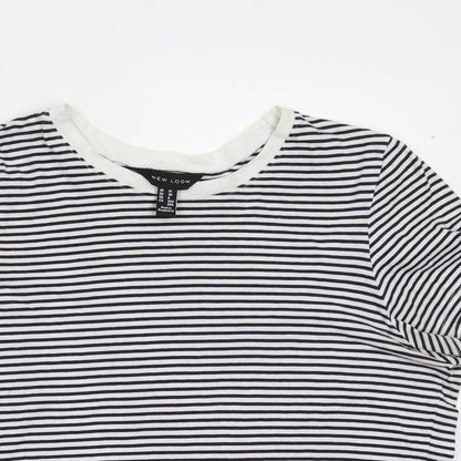 Womens UK Size 10 New Look Multicoloured Basic Blouse